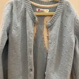 Mini Boden Blue Textured Knit Sweater